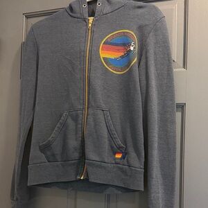 Aviator Nation Kids Gray Zip-Up Hoodie